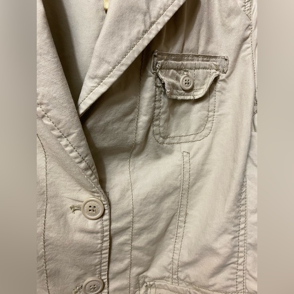 American Eagle Khaki Utility Jacket Blazer - Picture 4 of 12